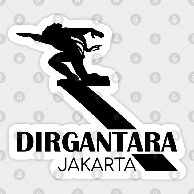 Dirgantara Statue - 01 Sticker by SanTees